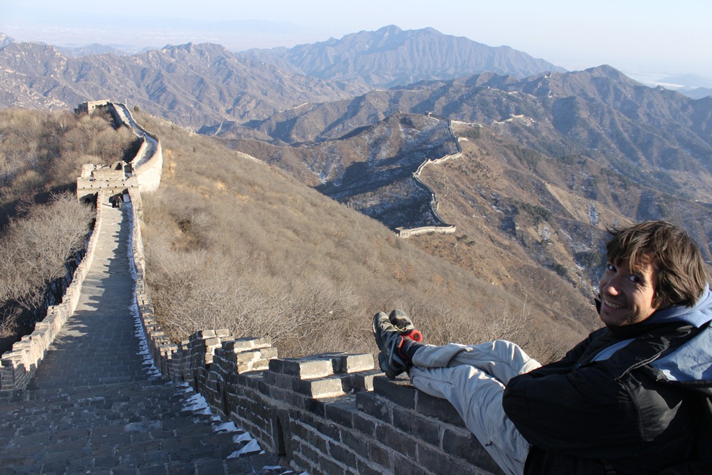 Gabriel en la muralla china